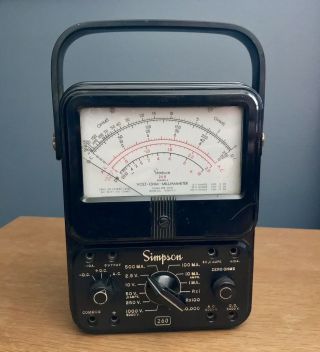 Vintage Simpson Model 260 Analog Meter Multimeter (- No Leads)