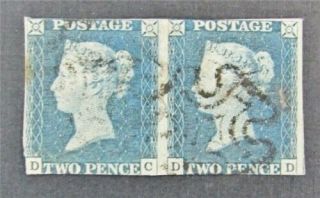 Nystamps Great Britain Stamp 2 $2200 Rare Multiple