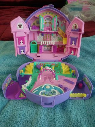 Bluebird 1994 Vintage Polly Pocket Wonderful Wedding Heart Case Compact Only