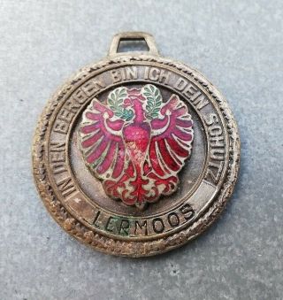 Ww2 German Wehrmacht Gebirgsjäger Medallion For Good Luck Very Rare