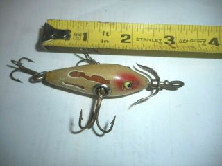 Heddon Dowagiac Minnow 100 2 Red Gill Marks Early Wood Lure Glass Eyes