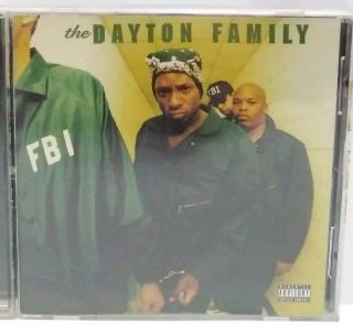 The Dayton Family F.  B.  I Cd 1996 Relativity Hardcore Rap Hip Hop Rare Blue Disc