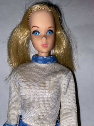Vintage 1975 1976 European Fun Time Barbie Doll Made In Korea 7192 Mod Era