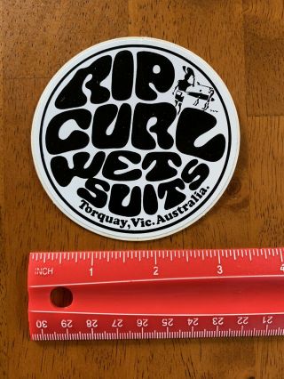 Rip Curl Wetsuits Sticker Vintage 80’s Surfing