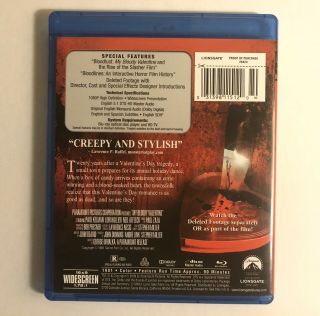 My Bloody Valentine: Special Edition (Blu - ray) 1981 RARE OOP 2