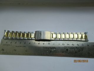 Rotary 20mm Two Tone Bracelet Few Marks 17cm Or Just Under 7 Inch Rare Find