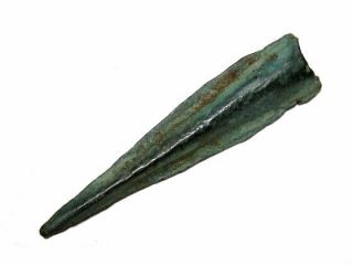 Scythian Socketed Bilobate Bronze Arrowhead,  As Found,
