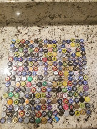 250 Beer Bottle Caps 99 No Dents.  Good Mixture/color.  Small Dents Are Rare Caps
