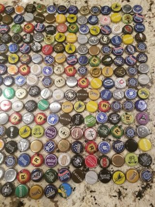 250 Beer Bottle Caps 99 No Dents.  Good Mixture/Color.  Small dents are rare caps 3