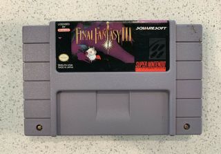 Final Fantasy Iii (nintendo Snes,  1994) - Authentic Rare