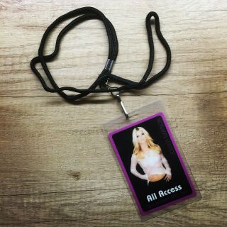 Jessica Simpson Dreamchasers 2001 Tour All Access Laminated Backstage Pass Rare