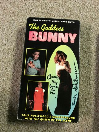 The Goddess Bunny Vhs Oop Rare Big Box Slip