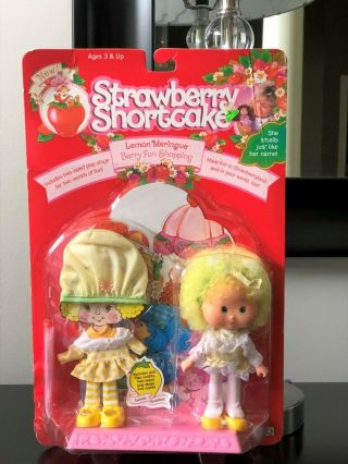 1991 Thq - Strawberry Shortcake " Lemon Meringue Berry Fun Shopping " / Nrfp