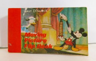 1986 Walt Disney Company Moving Picture Flip Book Mickey Mouse Donald Duck Rare