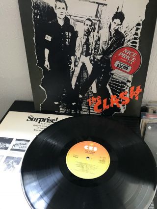 The Clash S/t Debut Cbs Lp Rare A7 / B7 Uk Pressing Cbs32232