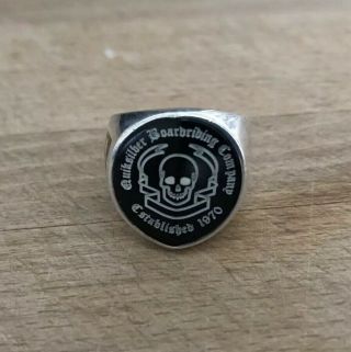 Quiksilver Solid Silver 925 Signet Ring Very Rare Ring With Engraved Logo