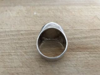 Quiksilver Solid Silver 925 Signet Ring Very Rare Ring With Engraved Logo 3