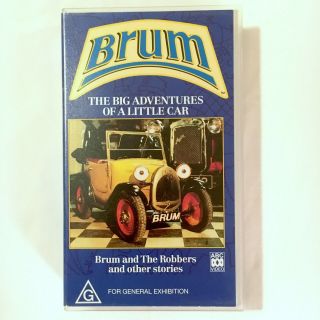 Brum And The Robbers.  Vhs Video Tape 1991 Ragdoll 1994 Abc Kids Tv Show Car Rare