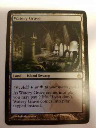 Watery Grave 286 (1x Card) - Mtg Ravnica: City Of Guilds,  Rare,  Lp