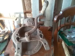 Antique R&H CORN SHELLER Cast Iron Hand Crank Root & Heath Mfg Co.  Circa 1910 2