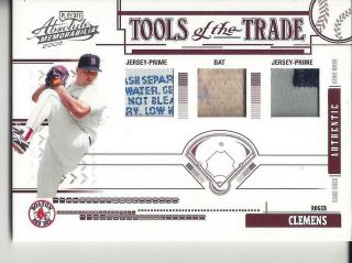 2005 Absolute Memorabilia Roger Clemens Tools Of The Trade Patch /10 Rare B623