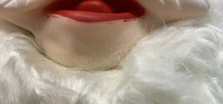Rare Vintage 16” Rushton Plush Rubber Face Green Santa MCM Christmas 3