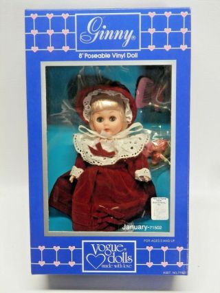 Vintage,  Vogue Dolls,  Ginny,  8 " Vinyl Doll,  January,  71501,  1984