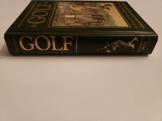 Rare Leather Bound Gold - Edge Book Golf A Turn of the Century Treasury 3