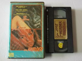 For Love Or Murder Mary Woronov Neon Video Vhs Clamshell Big Box Rare Horror