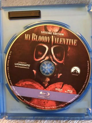 My Bloody Valentine (Blu - ray Disc,  2009) Rare OOP Horror 2