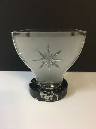Antique Satin Glass Pendant Lamp Shade Star Cut 2 1/4 " Fitter