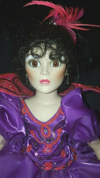 Madame Alexander Carnival In Rio Limited Edition 21 " Tall Doll Vintage Porcelin