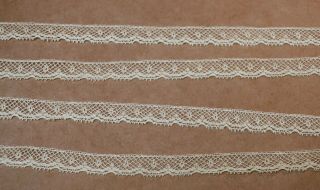 Vintage Antique Cotton Lace Trim 3 X 11mt Long 1cm Wide England
