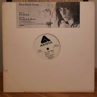 Patti Smith Rare Punk Rock White Label Promo 12 " Frederick Live