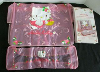 Rare 2002 Sanrio Hello Kitty Pink Vinyl Lcd Monitor & Keyboard Cover W/box