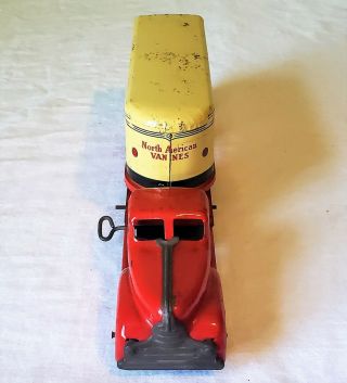 Marx Toys GMC Cab Wind - Up Private Label NORTH AMERICAN VAN LINES TT TRUCK V RARE 3
