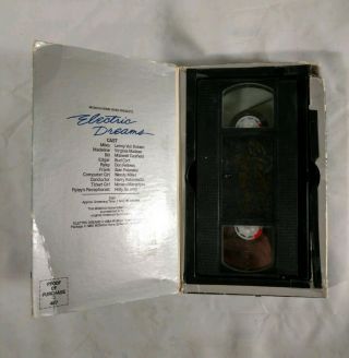 Electric Dreams VHS MGM Book Box RARE 2