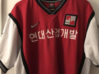 Ultra Rare 1999 - 2000 Skorean Pusan Icons Football Jersey,  Slight Machine Damage.