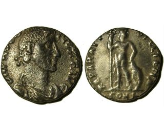 Ancient Roman Silver Siliqua Of Emperor Constantius Ii (337 - 361),  Very Rare