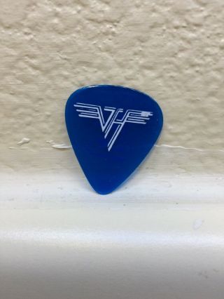 Vintage Rare Eddie Van Halen Light Clear Blue Guitar Pick - 1984 Tour