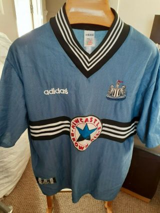 Rare Old Newcastle United Away 1996 Football Shirt Size Xtr Large
