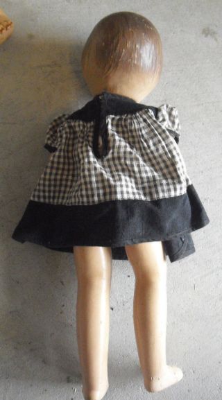 Vintage 1920s Acme Toy Composition Girl Doll Tin Sleepy Eyes 17 