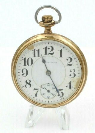 Antique South Bend Model 2 16s 19 Jewel Pocket Watch Circa 1914 No Res 6938 - 2