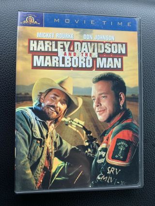 Harley Davidson And The Marlboro Man (dvd,  2001,  Movie Time) Rare Fast