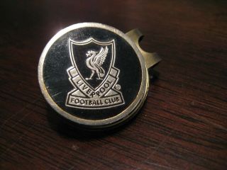 Euc - Rare 2 - Sided Liverpool Football Club Golf Hat Clip Magnetic Ball Marker
