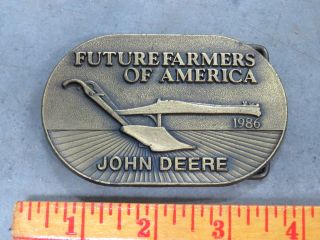 Vintage John Deere 1986 Ffa Belt Buckle Very Limited Edition Rare