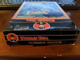 Microwave Massacre big box VHS Midnight Video rare gore cult exploitation 3