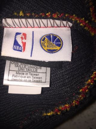 RARE Golden State Warriors Chinese Year Adidas NBA Pom Cuffed Beanie Cap Hat 3