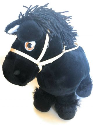 Vintage 1984 Coleco Cabbage Patch Kids Black Horse Show Pony Plush Toy Lovey