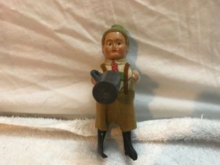 Rare Vintage Schuco Germany Dancing Drinking Boy With Mug Stein,  Wind Up Toy